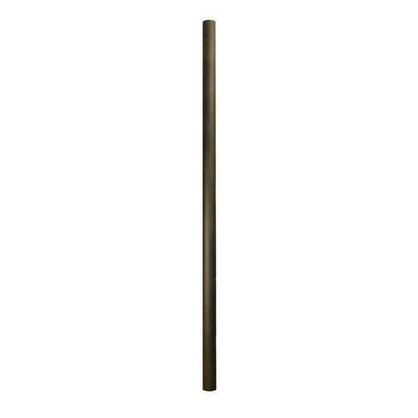 Special Lite Products Smooth Aluminum Direct Burial Post, Hand Rubbed Bronze - 7 ft. 390-BRZ